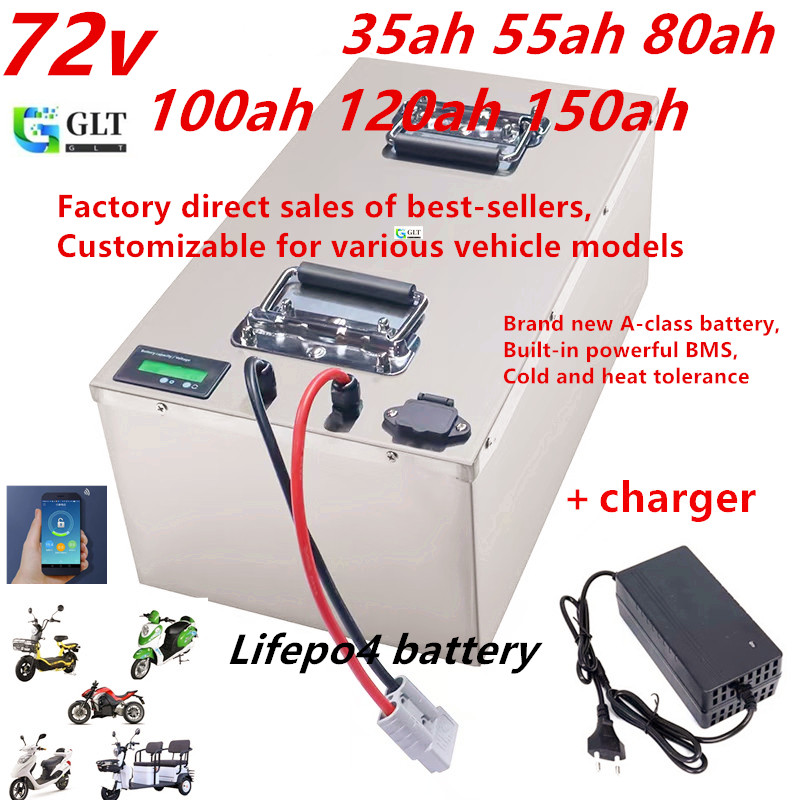 72V 30Ah Lifepo4 Battery Pack - แบตเตอรี่ลิเธียมไอออน 72V 35AH 55AH 80AH 100AH