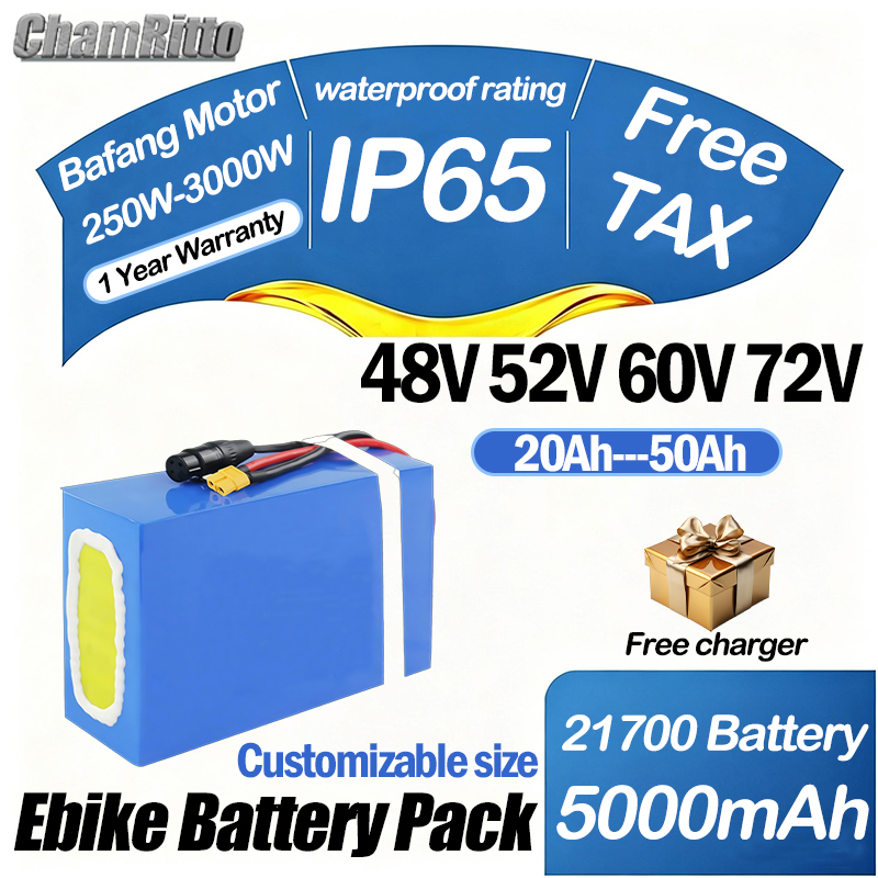 แบตเตอรี่จักรยานไฟฟ้า 60V 72V  - 60V 30Ah 21700 Battery Pack บทวิจารณ์และราคา